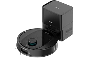 Cecotec Robot Aspirador y Friegasuelos con Base de Autovaciado Conga Y80. Navegación Láser e IA, Potencia Succión 13000Pa, Base con Depósito de 2.5L, Autonomía hasta 220m², Control App 3.0