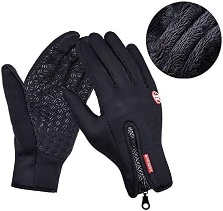 Warm Thick Lined Touch Screen Gloves, CuOmix® Winter Cold Weather Windproof Gloves Cycling Gloves for Men &amp; Women, Updated Version