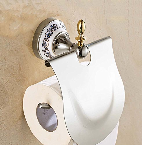 Toilet Roll Holders,Loo roll Holder Wall Mounted,Toilet roll Holders Chrome Bathroom Accessory with Cover Pull Toilet Paper Holders Toilet Paper Holders-for Bath Kitchen Lavatory