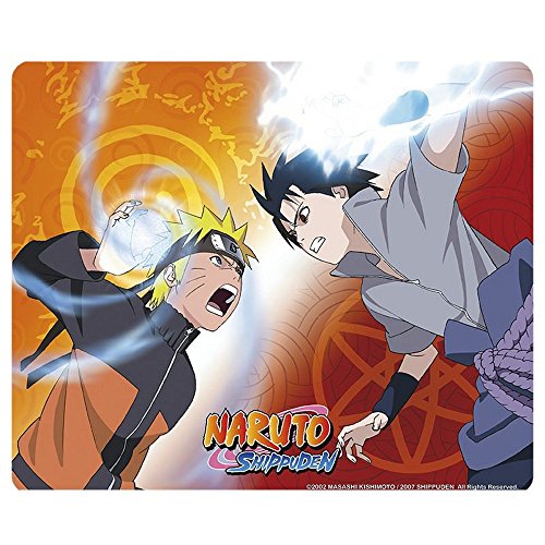 Preisvergleich Produktbild Naruto Shippuden - Mausmatte Mauspad - Naruto vs Sasuke - 23 x 19 cm