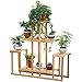Produktbild Mehrstöckiges Vollholzblumenregalbalkon-Wohnzimmer Retro- Blumentopf 92 * 103 * 25cm