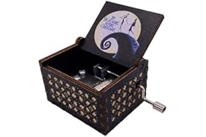 Nostalgish - Nightmare Before Christmas Music Box - Carillon in Legno (Nero, Nightmare Before Christmas)