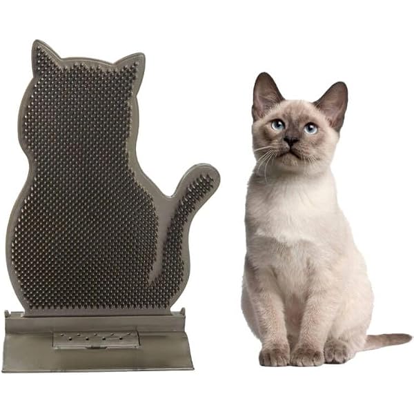 Self-Cleaning Cat Brush - 2-in-1 Silicone Massage & Grooming Tool For Short/Long Hair Cats & Dogs (Light Blue, 9.5x14.5cm)-283489