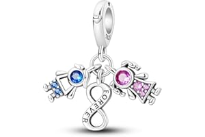 NARMO 925 Charms in Argento Sterling per Pandora Braccialetti - Ciondolo Hamsa Hand Evli Eyes per Donne - Braccialetto Argento