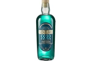 Venturo Aperitivo Mediterraneo Liquore, con Rosmarino, Limone Siciliano, Sale Marino e Camomilla Blu, 15% vol, 70cl