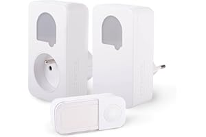 SCS Sentinel, CSF0111, Carillon sans fil et sans pile, blanc – Lot de 2 – Sone Duo