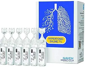 RSV Hypertonic Saline 7% diluents in inhalators (BRONCHIOLITIS) Cystic fibrosis 24 5ml Bronchiectasis