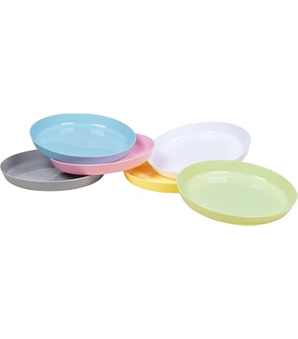 Harde plastic bekers, wasbaar, 6 stuks plastic bekers voor kinderen, hard plastic, kleurrijke kunststof bekers, herbruikbaar en onbreekbaar voor water, melk, thee, koffie