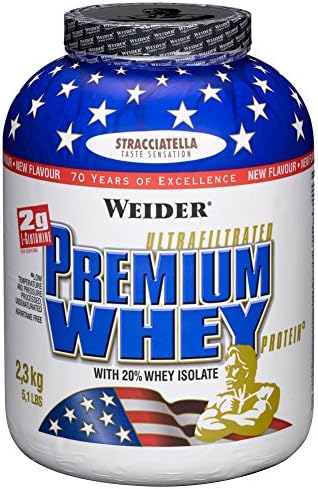 Weider Premium Whey Protein Shake Muscle Gain and Regeneration 2300g Stracciatella