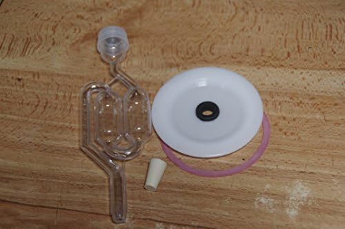 Picklemeister Fermenting mason jar lid kit (Fit a wide mouth quart jar) by Picklemeister