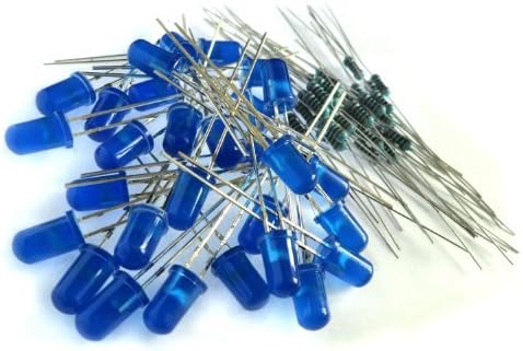 microtivity IL142 5mm Diffused Blue LED w/ Resistors by microtivity