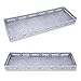 Produktbild Untersetzer Pflanzenschale Kerzentablett Obstschale Blumentopf Dekoteller aus Metall für Blumentöpfe 45,5 x 15,5 x 4 cm