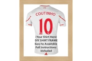Kwik Picture Framing Ltd Football Shirt Display Frame | Oak Frame | 80cm x 60cm