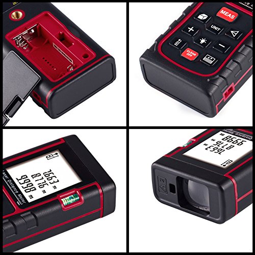 GRDE® Laser Entfernungsmesser mit Distanz & Winkelmessung, Bereich & Volumenberechnung Distanzmesser mit M/In/Ft - 5