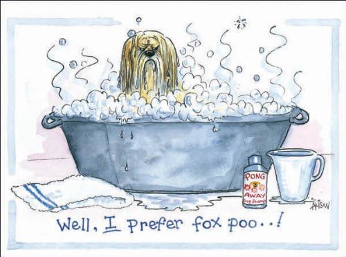 Well, I prefer fox poo! - Humorous Dog themed greeting card