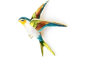 PUBLISIT Broche Oiseau, Broche Femme Originale, Broche Vêtement Femme, Hirondelle, Nature, Epingle, Tendance, Bijoux Femme