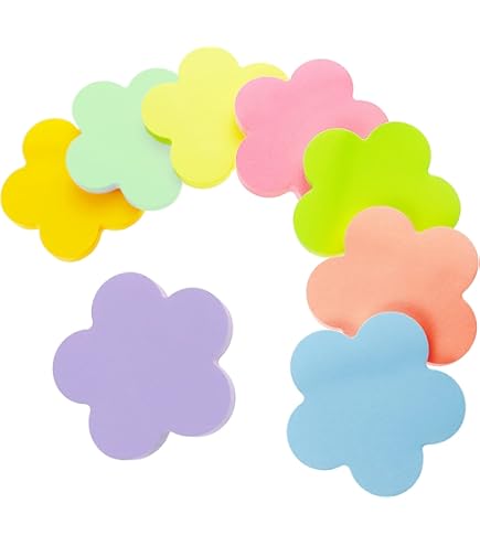 dogmoon Sticky Notes, 560 vellen 8 kleuren, ronde vorm, zelfklevende notities, heldere berichtstickers, super kleverige notities, kleur kleverige notities voor kantoor, thuis, school, vergadering (60