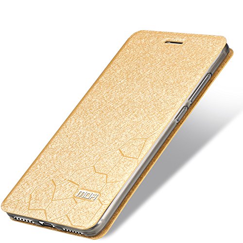 Oro Estilo de f  tbol Cuero de la PU Funda Flip Case TPU Silicona Back Cover y Protector de Pantalla Para Xiaomi Redmi Note 4 Vooway   MA00327