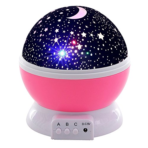 Preisvergleich Produktbild Songmics Nachtlicht Sterne Sternenhimmel Projektor Projektionslampe FSL05