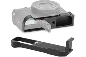 Bindpo Quick Release Plate, Fixing L-Bracket Hand Grip with Cold Shoe Mount for Canon G7X Mark III