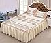 Produktbild Sommerbettmatte Bett Rock Eis Seide Matten Matten dreiteilige Sätze von faltenden Matten Matten Stücke europäischen Stil Eis Ferse zurück Verdickung 200x220cm Bett Rock ( Farbe : A6 , größe : 180x200cm )