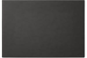 Eglooh - Mercurio - Sous main Bureau en Cuir Gris Anthracite cm 50x35 - Coutures Artisanales et Fond Antidérapant - Made in Italy