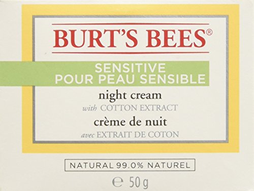 Burt’s Bees Nachtcreme für empfindliche Haut mit Baumwollextrakt, 1er Pack (1 x 50 g) - 3