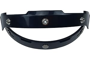 PSIREJLZ(売店) LUOFANG Adaptateur Noir Motos Fixation de Base Rabattable pour 3 Boutons-Pression Bulle Bouclier visière Masque Facial Accessoires de Casque