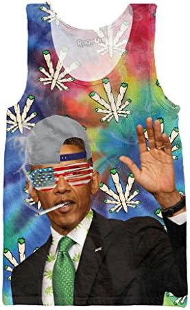 Rageon Men's Barack Brobama Tank Top XX-Large Multi