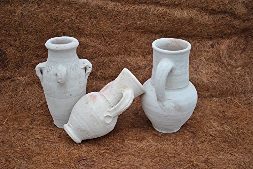 Amphoren,3er Set,Handarbeit,ca.20 cm hoch,Tunesien,rustikal, Landhausstil - 3