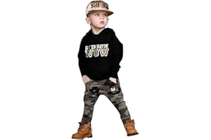 DAY8 VETEMENT DAY8 Survetement Enfant Garcon 1-6 Ans Sport Habit Vetement Bebe Garçon Naissance Bapteme Hiver Jogging Ensemble Sweat Enfant Garcon Capuche Pull + Pantalons À Camouflage