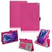Produktbild Medion Lifetab S10366 S10365 P10341 S10346 S10334 S10333 S10345 Tablet Hülle Schutzhülle passgenau praktische Standfunktion in 9 Farben Touch Pen Halterung aus hochwertige Verarbeitung, Farben:Pink