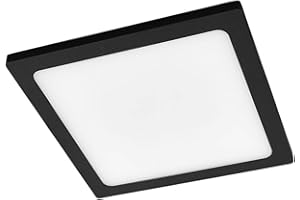 LAMPENWELT Lucande LED Deckenleuchten Mabella mit Bewegungsmelder (Modern) in Schwarz aus Aluminium (1 flammig,) - Außenleuchte für Garten Terasse Balkon & Haus Deckenleuchte