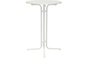 MFG FREIZEITMÖBEL AUS MECKLENBURG MFG Stehtisch d=80 cm, klappbar, weiß/weiß