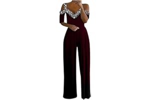 Mrat Jumpsuit For Women Uk Elegant Dungarees Wide Leg Trousers Solid Color Overalls Suspenders Harem Pants Patchwork Playsuits Short Sleeve Romper Stretchy Jumpsuit Womens Jumpsuits Evening Wear