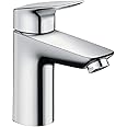 hansgrohe Logis Basin Mixer tap 100 with Push Open Waste, Chrome 71107000