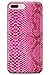 Produktbild Case Chimp iPhone 7 Plus / 8 Plus Rosa Snakeskin Schutz Gummi Handyhülle TPU Bumper Tierdruck Leder Niedlich Girls Mode