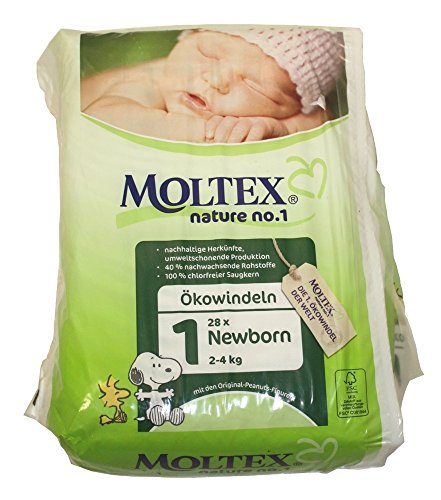 3 Packs of Moltex Nature No.1 Nappies Newborn (Size 1)
