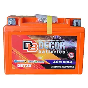 DECOR DBTZ9 9Ah Two Wheeler Battery