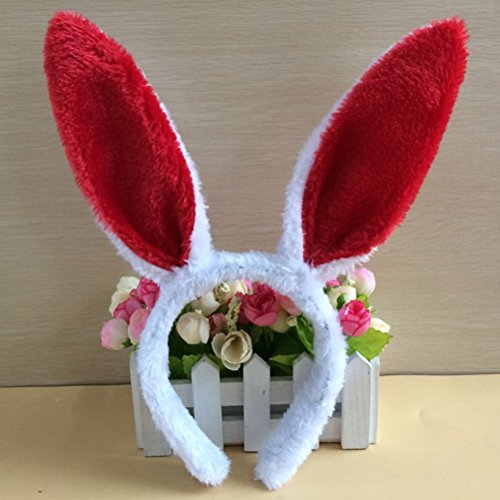 NUOLUX Plüsch Hase Ohren Haarbänder für Hochzeit Party Cosplay Kostüm, 6pcs - 4