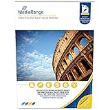 MediaRange DIN A4 Fotopapier für Tintenstrahldrucker, hochglänzend, 135g, 100 Blatt