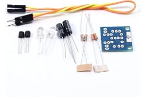 DONGKER LED Blitzlicht Bausatz, DIY Kit DC 3V-14 V 5MM LED Einfaches Flash Light Einfache Blitzschaltung Produktionssuite