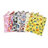 Baby-Wickeltasche, Wasserdicht, Reißverschluss, waschbar, wiederverwendbar, für Windeln, Design mit Tieren und Blumen, Beige - 5