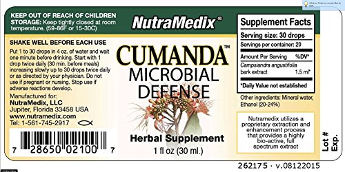 NutraMedix, Cumanda, Microbial Defense, 1 fl oz (30 ml)