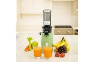 Pelamatic Exprimidor Electrico 100W Menta - Licuadora Para Verduras Y Frutas, Esprimidores Electrico De Naranja, Potente Y Eficiente, Diseño Compacto, Fácil De Limpiar Y Usar