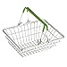 Produktbild F Fityle Miniatur Einkaufskorb Warenkorb Gitterkorb Rollenspielzeug, Geschenk für Kinder - Grün, S