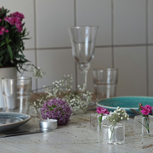 12 X Tischvase Glas für Blüten Tischdeko Hochzeit Blumenvase - 6