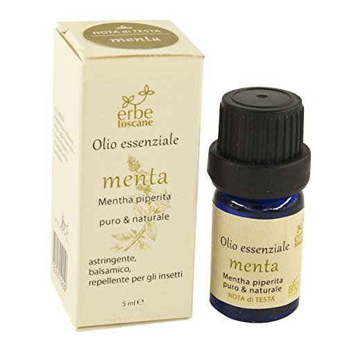 Olio essenziale MENTA PIPERITA 5 ml - Puro Concentrato di Natura - Prodotto a mano in Toscana
