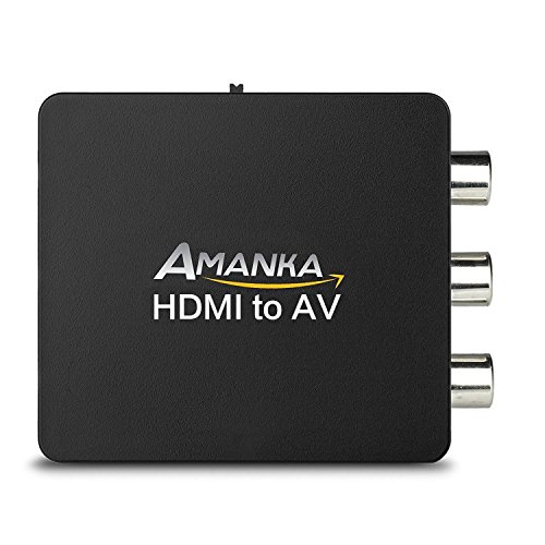 AMANKA HDMI zu AV Konverter / Wandler RCA FBAS Audio Video Adapter 1080P für TV/PS3/Xbox/VHS/VCR/DVD mit USB Kabel - 5