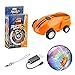 Produktbild AGAKY Air High Speed Rotierendes Auto-1: 63 Mini-Laserauto Spielzeug-Blinklicht USB-Ladegerät - Stuntauto Rennauto Super-Licht-Dekoration für Taschen / Schlüssel-Modische Geschenkbox (Orange)